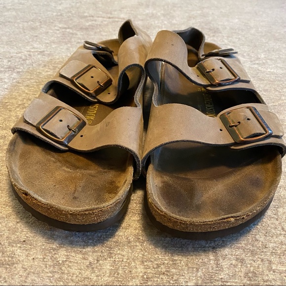 Birkenstock Milano Sandal Tan Slingback Leather 46 - Picture 3 of 10